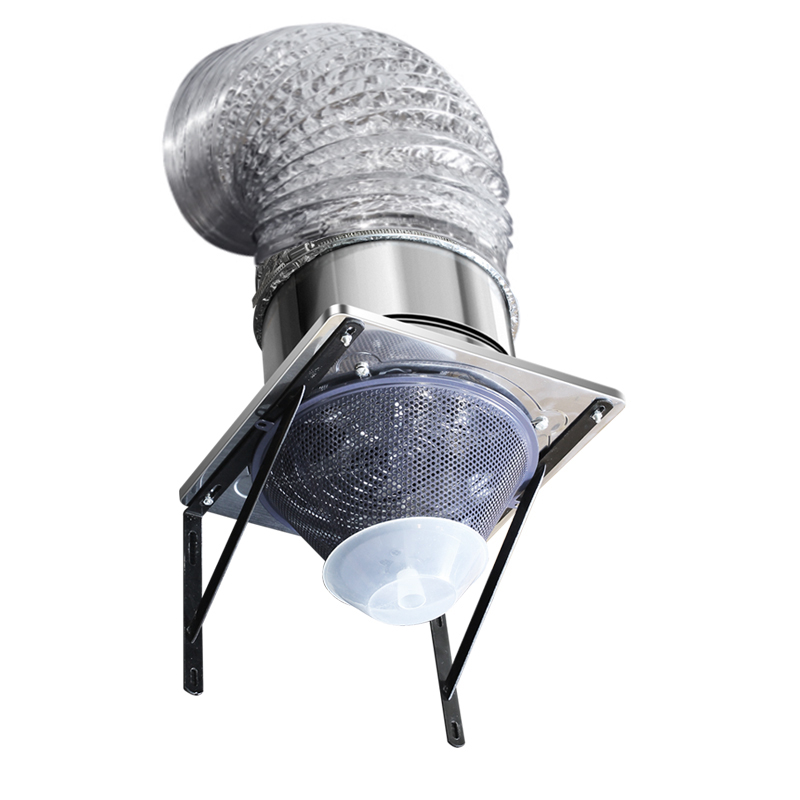 Capucha de rango cuadrado con soporte, capucha de rango simple y potente con soporte para uso doméstico