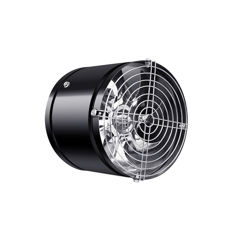 Ventilador de ventilación del conducto de barril negro de alta potencia