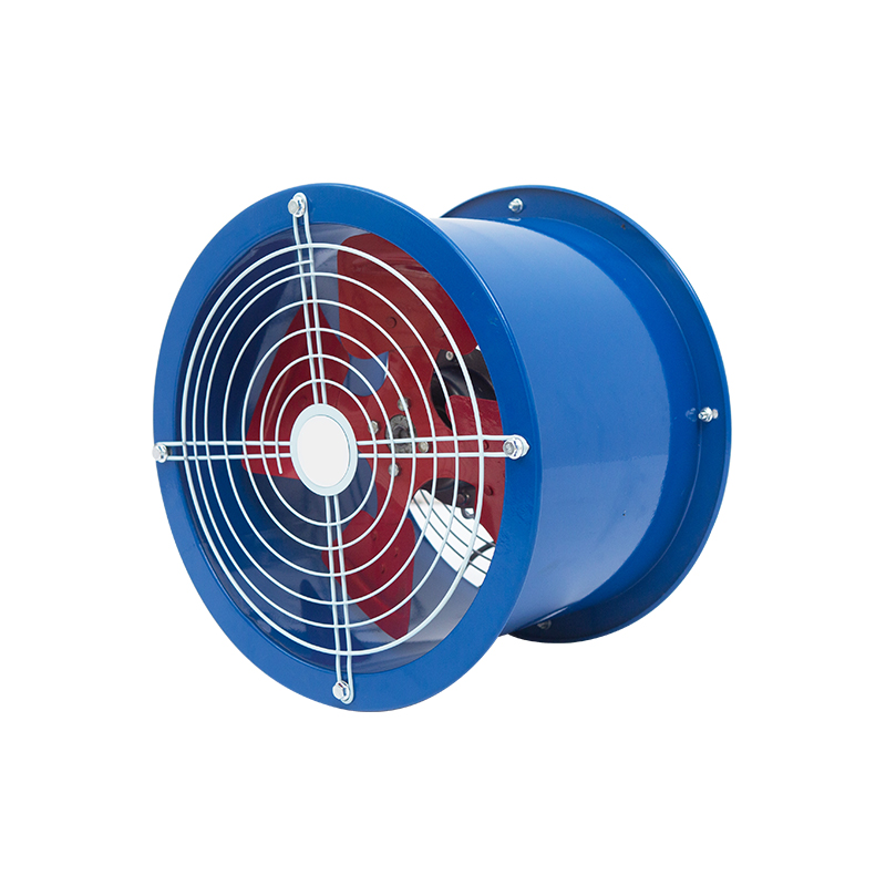 Ventilador de flujo axial con conductos de bajo ruido, ventilador de escape de ventilación industrial de flujo axial montado en la pared